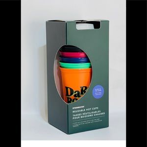 Starbucks Glow in Dark Halloween Reusable 6 cups set